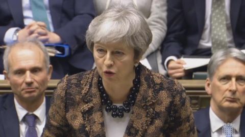 La primera ministra brit&aacute;nica, Theresa May