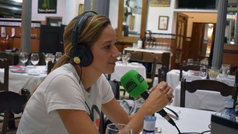 La nadadora malague&ntilde;a Duane da Rocha en el Cantarrana