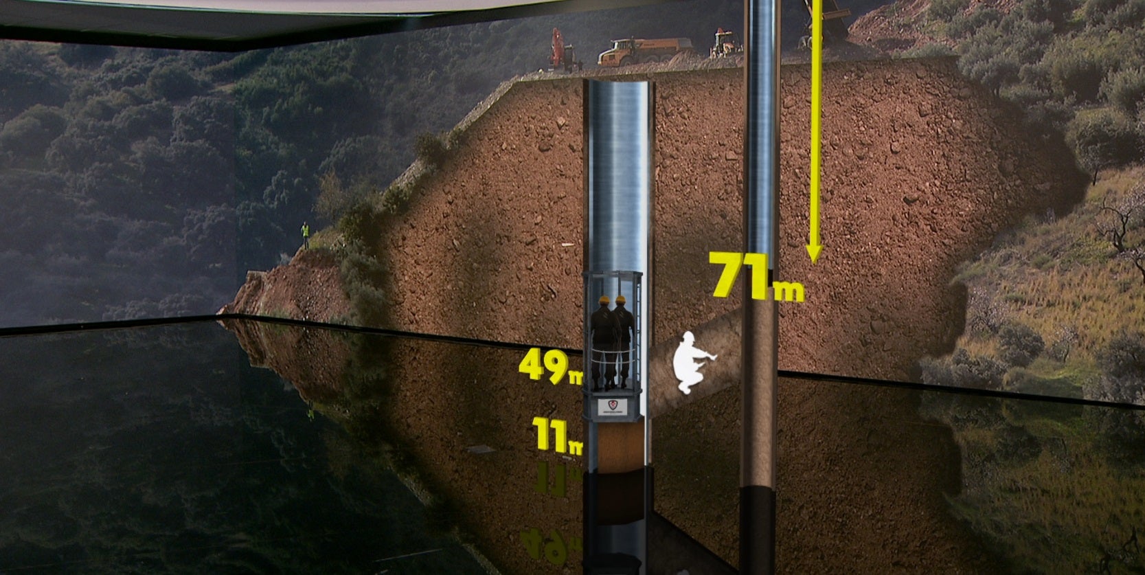 Finalizan el túnel vertical para el rescate de Julen Finalizan el túnel vertical para el rescate de Julen