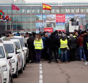 Protesta de taxis en Ifema Protesta de taxis en Ifema