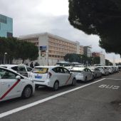 Taxis concentrados en IFEMA, en vísperas de Fitur