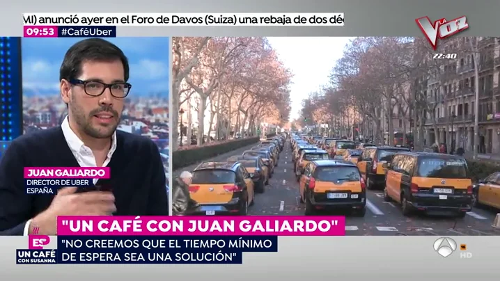 Juan Galiardo, director de Uber: "Si la Generalitat aprueba un tiempo de espera cerramos el servicio en España" cafe