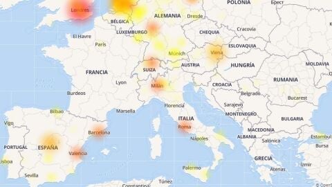 Ca&iacute;da de Whatsapp
