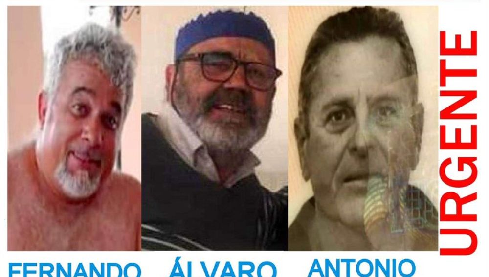 Fernando Mogica, Álvaro Aguirre y Antonio Fernández desaparecidos desde el 5 de enero