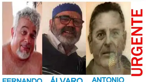 Fernando Mogica, Álvaro Aguirre y Antonio Fernández desaparecidos desde el 5 de enero Fernando Mogica, Álvaro Aguirre y Antonio Fernández desaparecidos desde el 5 de enero