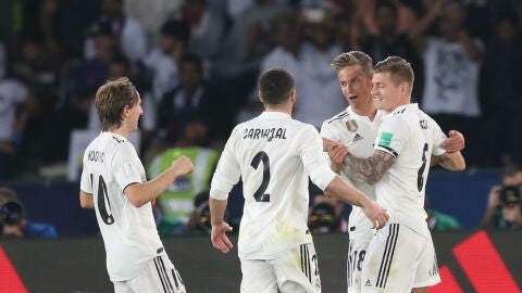 Toni Kroos y Llorente, en un partido del Real Madrid. 