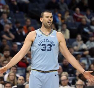Marc Gasol, durante un partido de los Memphis Grizzlies Marc Gasol, durante un partido de los Memphis Grizzlies