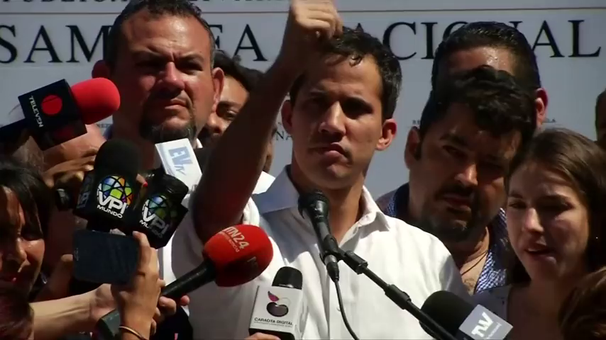 Juan Guaidó se declara presidente de Venezuela y Trump y otros líderes internacionales le reconocen oficialmente Juan Guaidó se declara presidente de Venezuela y Trump y otros líderes internacionales le reconocen oficialmente