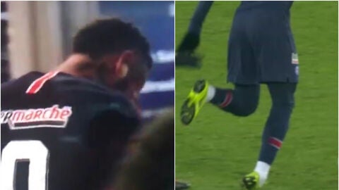 Neymar se march&oacute; lesionado entre l&aacute;grimas