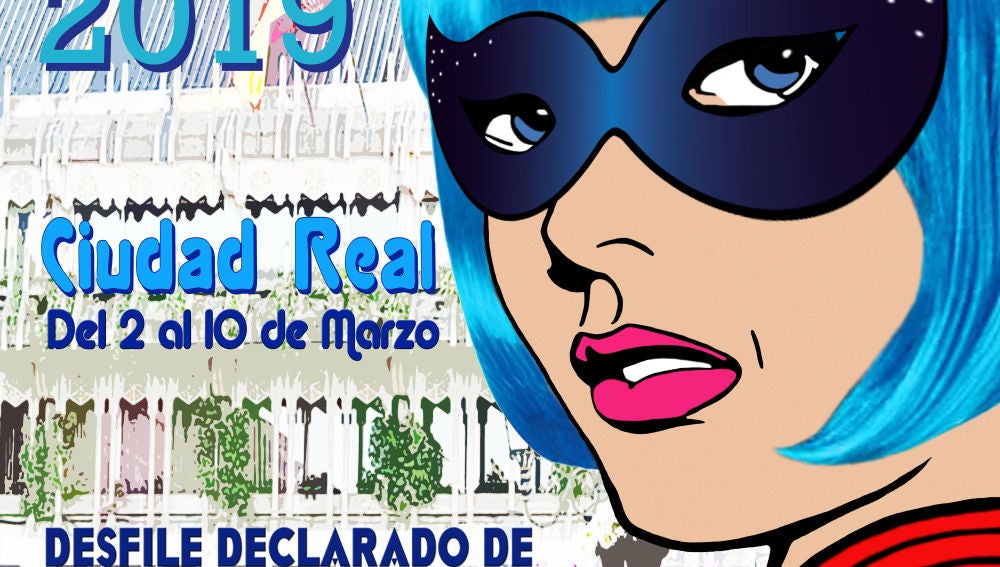 Cartel anunciador del Carnaval de Ciudad Real 2.019