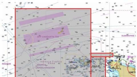 La zona en la que se est&aacute; buscando el avi&oacute;n en el que iba Emiliano Sala