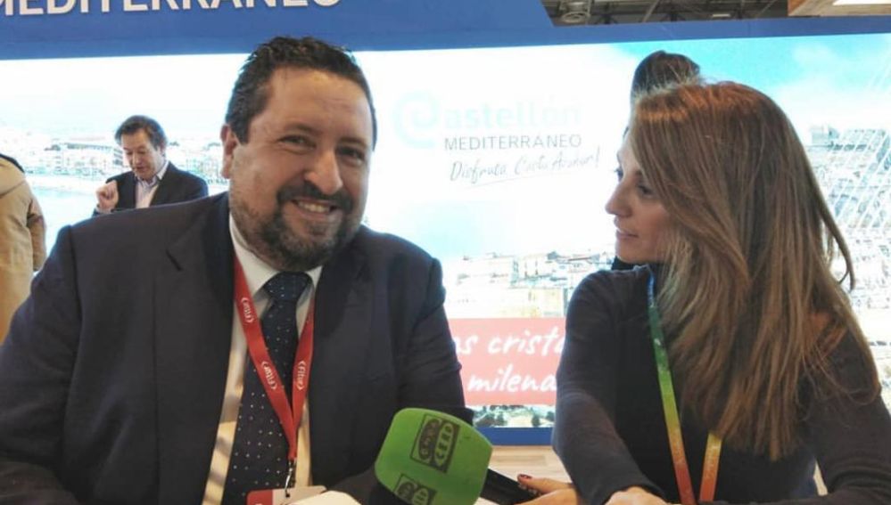 El presidente de la Diputación, Javier Moliner, en la entrevista a Onda Cero Castellón. 
