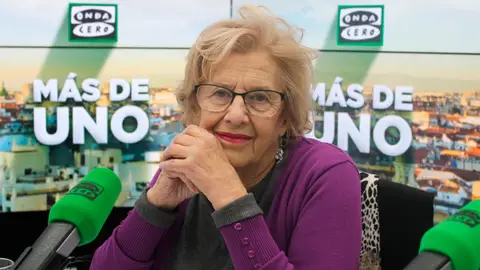 Manuela Carmena en Onda Cero Manuela Carmena durante una entrevista en Onda Cero