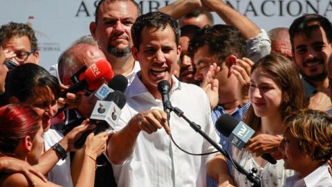 El opositor de Venezuela, Juan Guaid&oacute;. 