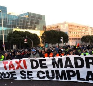 Huelga de taxistas en Ifema Huelga de taxistas en Ifema