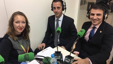 Lloren&ccedil; Galm&eacute;s, durante la entrevista en el programa Mallorca en la Onda, desde FITUR