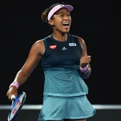 Naomi Osaka celebra su victoria contra Pliskova Naomi Osaka celebra su victoria contra Pliskova
