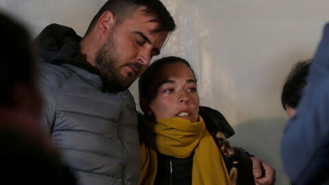 Los padres de Julen, en la vigilia en honor al ni&ntilde;o atrapado en el pozo