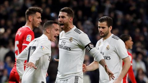 Sergio Ramos celebra un gol