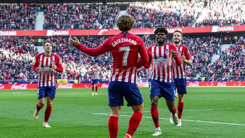 Antoine Griezmann celebra un tanto Antoine Griezmann celebra un tanto