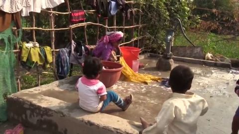 Imagen de refugiados rohiny&aacute;s en la India