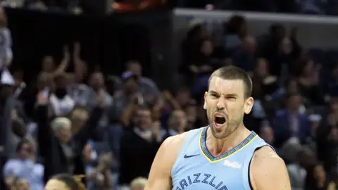 Marc Gasol en un partido de los Grizzlies Marc Gasol en un partido de los Grizzlies