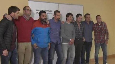 Los mineros del rescate de Julen comparecen ante la prensa
