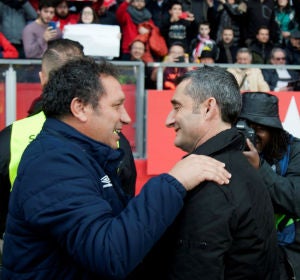 Valverde saluda a Eusebio Valverde saluda a Eusebio