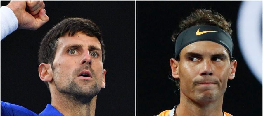 Djokovic y Nadal en el Open de Australia Djokovic y Nadal en el Open de Australia