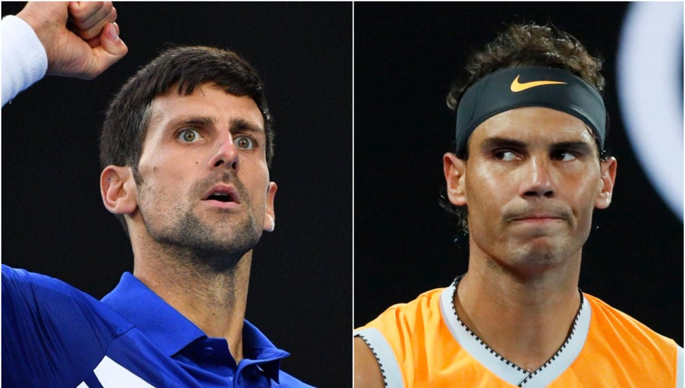 Djokovic y Nadal en el Open de Australia Djokovic y Nadal en el Open de Australia