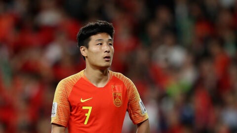 Wu Lei jugando con el Shanghai SIPG