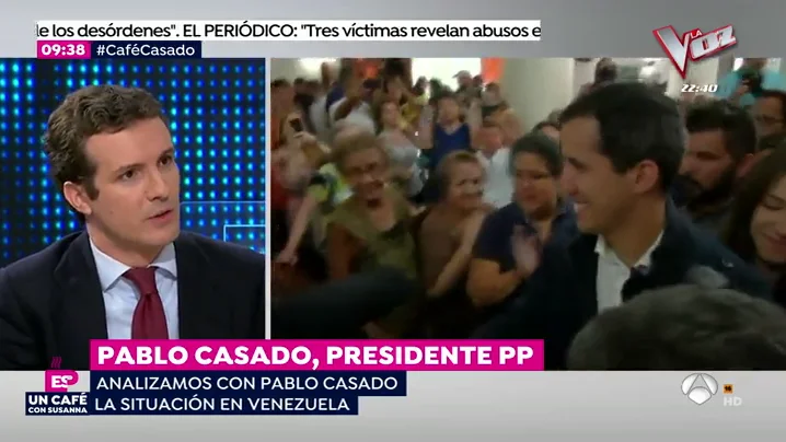 Pablo Casado: "Europa no puede estar impasible ante Juan Guaidó y hay que darles donde les duele" Casado_Venezuela