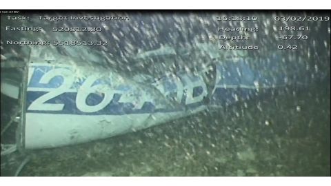 Los restos hallados del avi&oacute;n donde viajaba Emiliano Sala