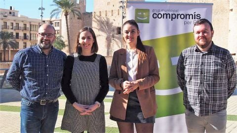 De izquierda a derecha: Felip S&aacute;nchez, Esther D&iacute;ez, Mireia Moll&agrave; y Antonio Garc&iacute;a.