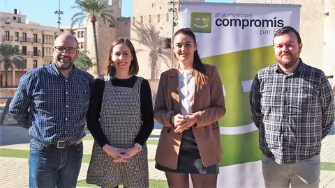 De izquierda a derecha: Felip Sánchez, Esther Díez, Mireia Mollà y Antonio García. De izquierda a derecha: Felip Sánchez, Esther Díez, Mireia Mollà y Antonio García.