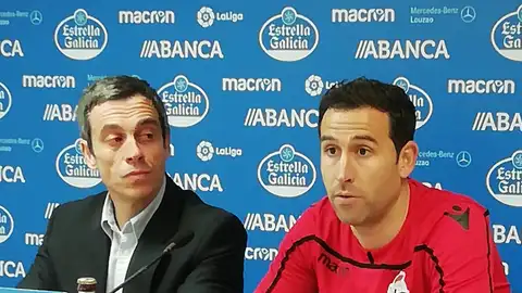 Carmelo del Pozo e Íñigo López El centrocampista no viene a retirarse al Dépor