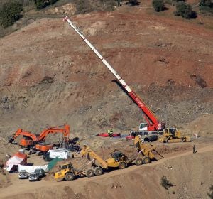 La zona donde cayó Julen La zona donde cayó Julen