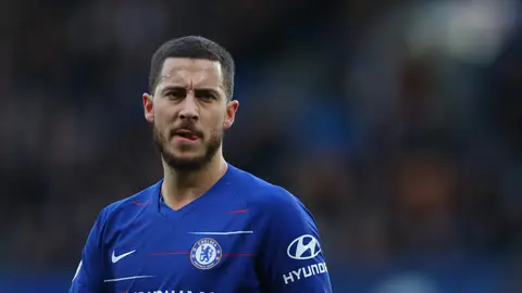 Eden Hazard, en un partido con el Chelsea Eden Hazard, en un partido con el Chelsea