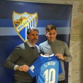 Presentación de Iván Alejo como nuevo jugador del Málaga CF