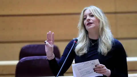 Esther Muñoz en el Pleno del Senado Esther Muñoz en el Pleno del Senado
