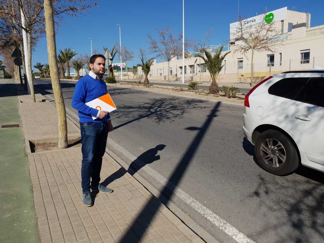 Cs Elche pide reductores de velocidad en el acceso al puente del Bimilenario desde el polígono de Carrús Cs Elche pide reductores de velocidad en el acceso al puente del Bimilenario desde el polígono de Carrús