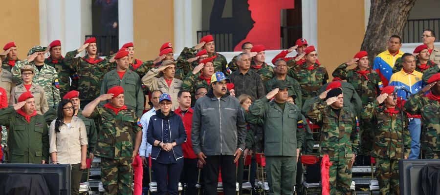 Nicolás Maduro durante un acto de Gobierno con militares en Maracay, Venezuela Nicolás Maduro durante un acto de Gobierno con militares en Maracay, Venezuela