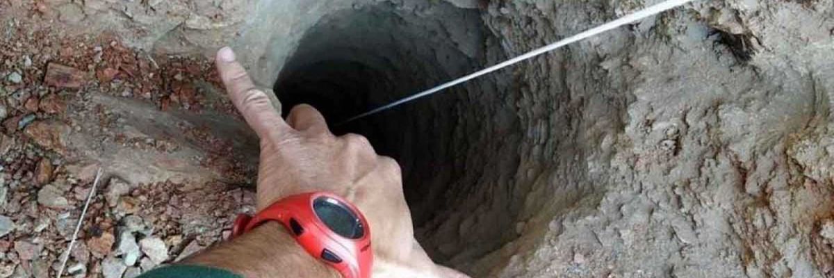 Pozo de Totalán donde cayó el pequeño Julen Pozo de Totalán donde cayó el pequeño Julen