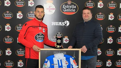 Borja Valle, premiado Estrella Galicia enero 2019 PRemio al mejor Jugador de enero de 2019