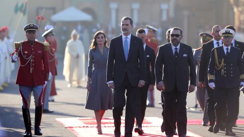 Los Reyes llegan a Rabat. 