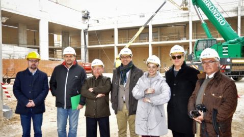 Jos&eacute; Manuel Caballero ha visitado las obras del Pabell&oacute;n Ferial