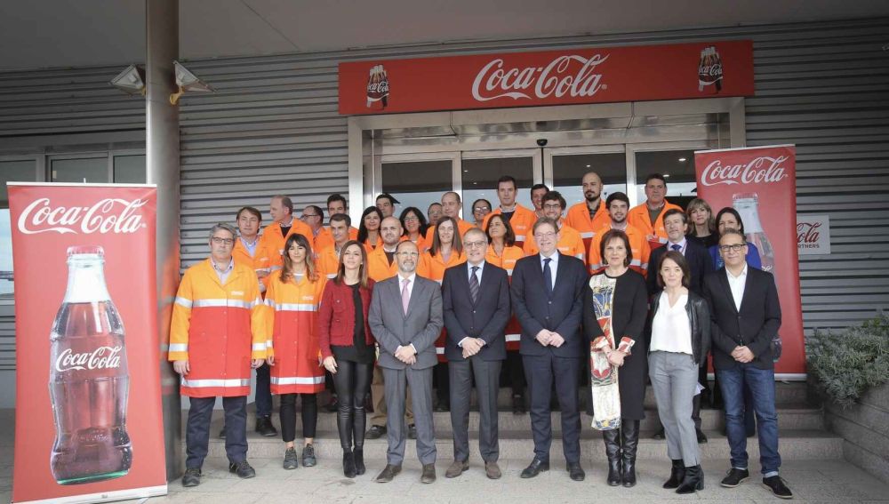 El presidente de la Generalitat, Ximo Puig, ha agradecido a Coca-Cola su apuesta por la Comunitat.