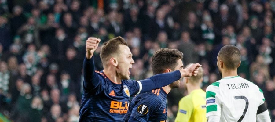 Denis Cheryshev celebra su gol ante el Celtic Denis Cheryshev celebra su gol ante el Celtic