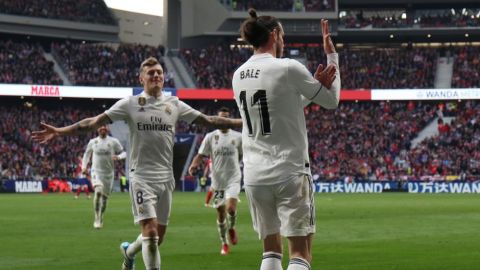 El corte de mangas de Gareth Bale en el Wanda Metropolitano