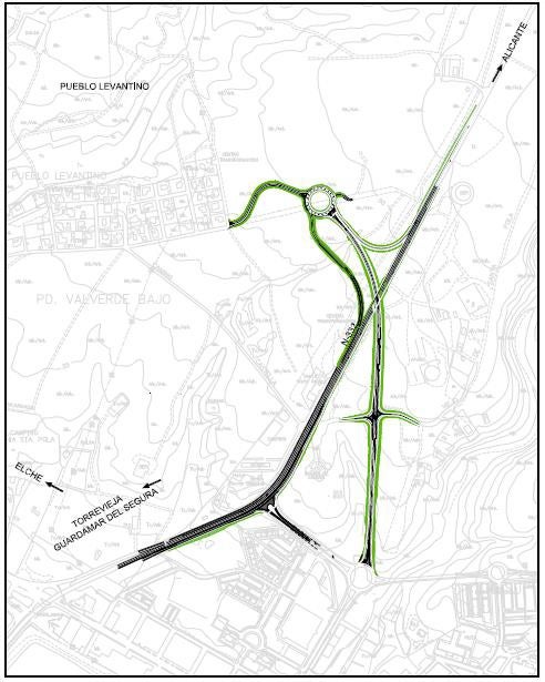 Fomento aprueba provisionalmente crear un nuevo acceso a la Ronda de Santa Pola desde la N-332 Fomento aprueba provisionalmente crear un nuevo acceso a la Ronda de Santa Pola desde la N-332